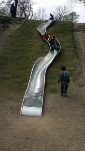 Sacré Coeur Park big slide